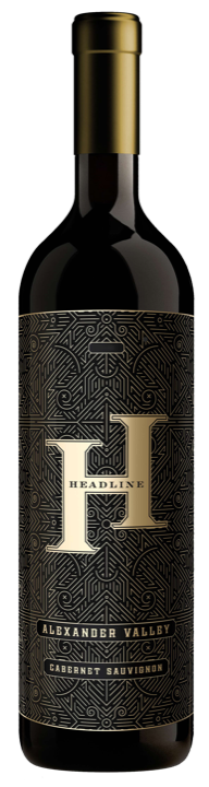 Headline 2023 Alexander Valley Cabernet Sauvignon bottle