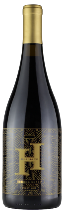 Headline 2023 Sonoma Coast Pinot Noir bottle